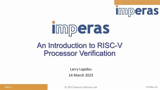 RISC-V处理器验证简介 | Introduction to RISC-V Processor Verification