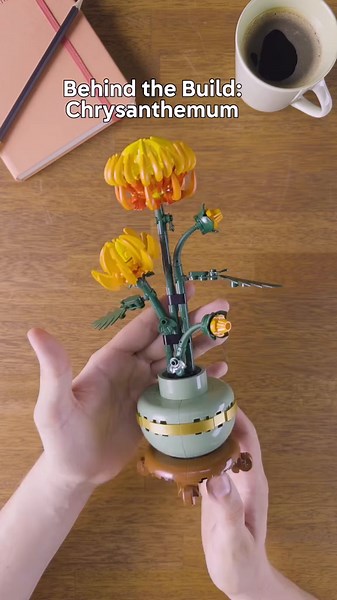 Chrysanthemum Flower Creation with LEGO Bananas