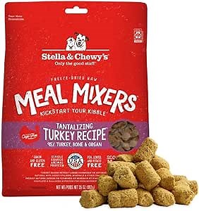 Stella & Chewy's Freeze-Dried Raw Beef Meal Mixers- Dog Food Topper and Mixer - Made with 95% Grass-Fed Beef, Organs & Bone - Perfect for Picky Eaters - Grain-Free - 18 oz