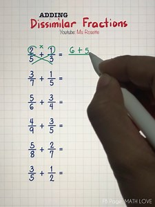 Dissimilar Fractions? No Problem! Learn How to Add Them in Seconds! | Math Love