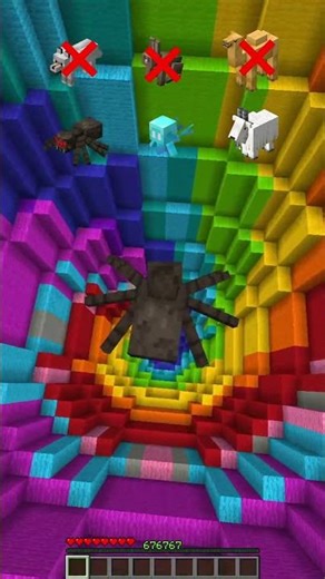 Which Minecraft Mob Can Survive Rainbow Dropper? 🤯#arknights