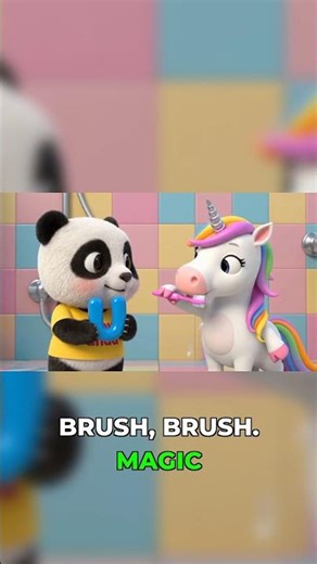 A-B-C… and BRUSH! Unicorn's Magic Smile! 🦄 Brush Brush Brush #ABCAnimals