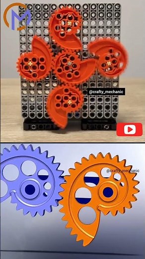 A masterclass in mechanical genius: non-circular gears! #mechanical principles | #simulation #gear