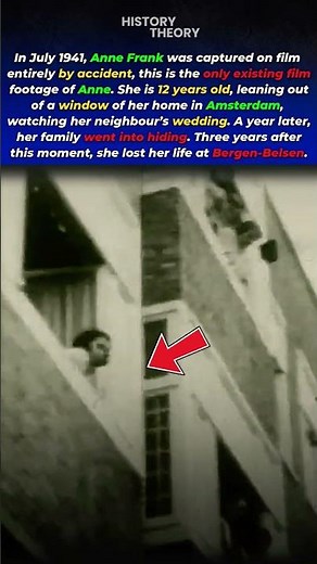 The Only Known Footage Of Anne Frank