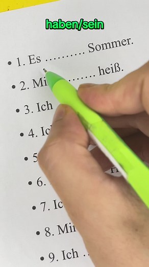 Haben oder Sein? Richtiges Deutsch Lernen für A1-A2