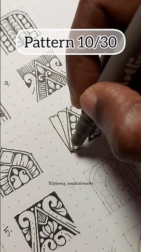 Easy mandala pattern tutorial #shortsfeed #mandalaart #drawing #art #relaxingart #artist