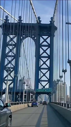 Nothing Beats Driving the Manhattan Bridge on a Sunny Day #nyc #manhattanbridge #manhattanskyline