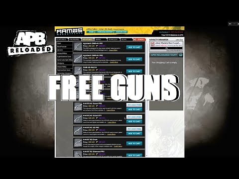 How to get FREE GUNS APB:Reloaded ALL NEW PLAYERS WATCH!