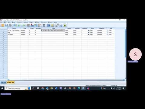 DATA ENTRY IN SPSS