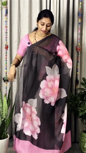 Soft Organza Baby Pink Saree | Kiranmai Special Organza Saree #designersarees #kiranmaisarees