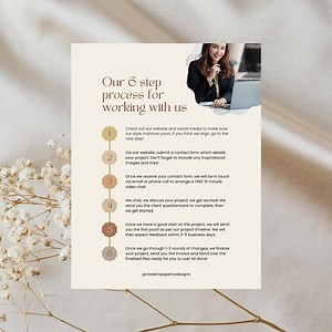 Business Process Template - 6 Step Process - Instant and Digital Download - Customizable - Etsy