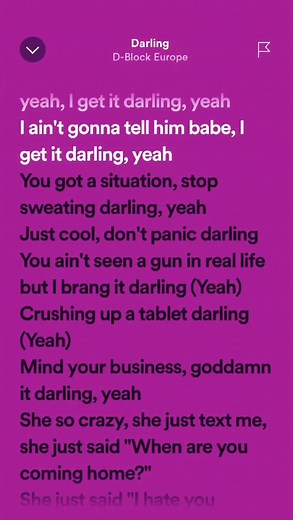 Darling speed up. #dblockeurope #lyricmusicparadise #spedupsongss #spedupsounds #spedupaudios #spedup #nightcore #fyp #fypシ #lyrics_songs #lyricsvideo #spotify #spotifylyrics