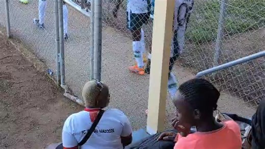 Barbaric! A Wangu Mazodze fan sitting in the VIP enclosure among the club's executives pouring urine from a water bottle on former coach John Nyikadzino who is now at FC Hunters just before an Eastern Region Soccer League match between the two sides which ended in a 1-1 draw at Mucheke Stadium at the weekend. Voices in the background could be heard applauding the lady saying 'kufumura'. Nyikadzino's Marondera based FC Hunters lead the standings in the league with 19 points, six wins and one draw