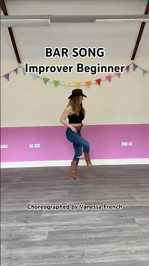 Bar Song - Improver Beginner Line Dance Tutorial. See channel for the full tutorial.