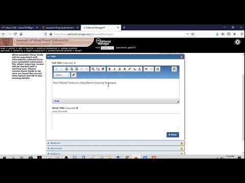 How to submit Research Articles to Elsevier journals, Step by Step guidance in this video