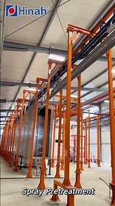 Power and free conveyor Automatic powder coating line