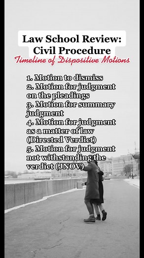 Mastering Dispositive Motions in Civil Procedure | Law School Review