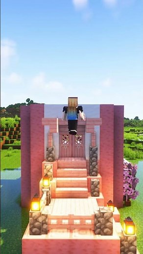 Building a Cherry Blossom House in Minecraft!