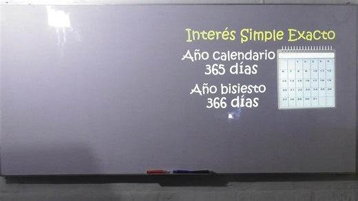 Interés Simple Ordinario y Exacto Determine el interés simple exacto y ordinario sobre 1000 UM, al 8%, durante 70 días. | Profesor de Finanzas Corporativas