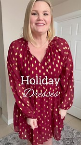 5K views · 55 reactions | Perfect flowy dress for the holidays! Which do you prefer, the red or black? Shop both by tapping in the link I put in the comments. #femininestyle #cuteoutfits #holidaydresses | Fabulously Overdressed | Facebook