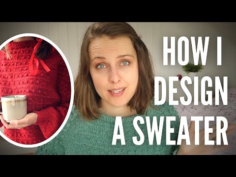 HOW I DESIGN MY FIRST SWEATER | designing raglan top down sweater pattern