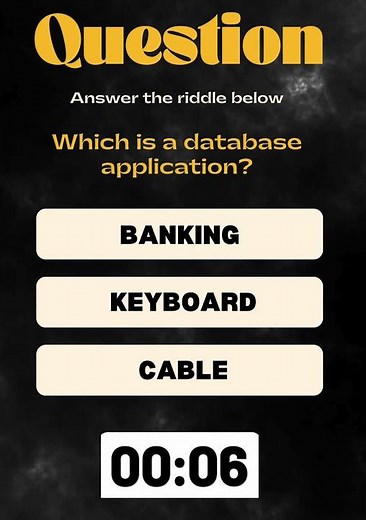 Which is a database application?