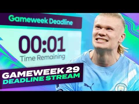 🚨 HAALAND LATEST 🚨 FPL DEADLINE STREAM GAMEWEEK 29 🔥 | Fantasy Premier League Tips 2025/26