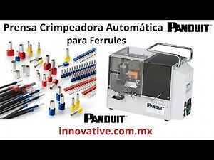 Prensa Crimpeadora Automatica Panduit para Ferrules - Arneses de Cables y Alambres - Wiring Harness