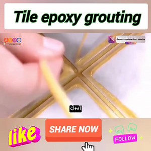 13K views · 54 reactions | Tile epoxy grouting | tile installation process | Avro Construction | Facebook