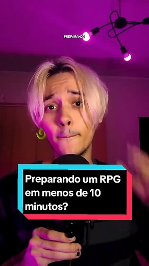 Preparando um RPG em menos de 10 minutos?