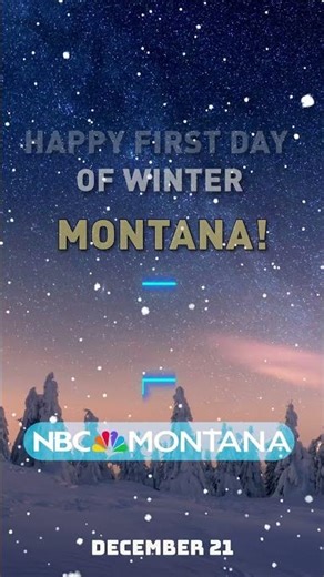 Winter in Montana is officially underway!