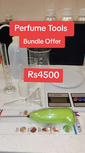 Perfume Making Tools Bundle Offer Rs4500 Wash Bottle Beaker Weight scale machine Mixer Funnel Crimping tool Also perfume Colors #perfume #colors #tools #viral #fyp