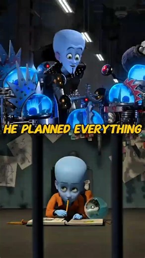Megamind’s Childhood Doodles Predicted Everything! 😲 #shorts #megamind #shortsfeed