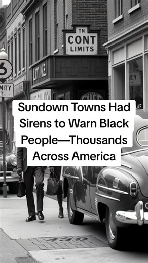 Sundown Towns Had Sirens to Warn Black People—Thousands Across America Black American history Hidden Black history Suppressed history Black excellence African American heritage Sundown towns in America history Sundown town sirens sunset warnings Anna Illinois sundown town meaning Vidor Texas sundown town 1990s Sundown towns outside the South Illinois 500 sundown towns list Sundown town signs racism history #BlackHistory #HiddenHistory #SundownTowns #SystemicRacism #AmericanHistory
