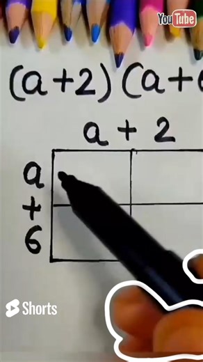 (a+2)(a+6) Ka Easy Trick 🔥 | Algebra Box Method | Brainwave Academy #shorts #mathstricks #studytips