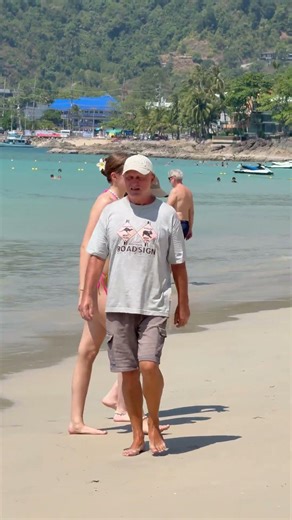 🇹🇭Phuket Beach Sea And Sand Summer Holiday Sunny Day 34🐳 #phuketbeach