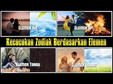 Kecocokan Zodiak Berdasarkan Elemen (Api, Air, Tanah dan Udara)