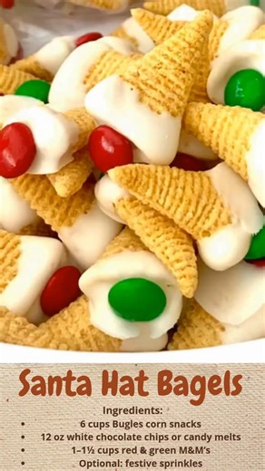 🎄🎅 Santa Hat Bugles | Cakecrafted Recipes