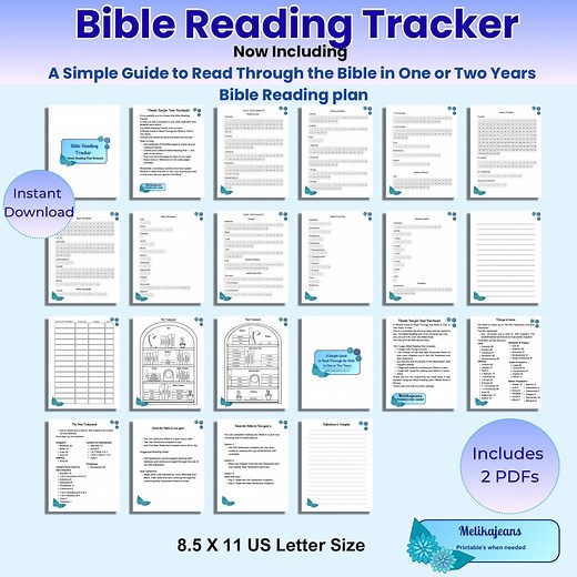 Bible Reading Tracker Printable, Scripture Study Checklist L Reading Plan (PDF Download) - Etsy