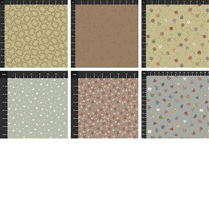 Henry Glass Anni Downs Down Tinsel Lane FQ Pack 2 - 6 Pieces