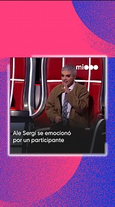 Ale Sergi se emocionó en La Voz Argentina al ver al participante Oscar, quien compartía nombre y parecido físico con su padre fallecido. "Sos igual a mi papá... Estoy un poco movilizado", dijo con lágrimas. Oscar se unió al equipo de Soledad Pastorutti. | Telefe Noticias