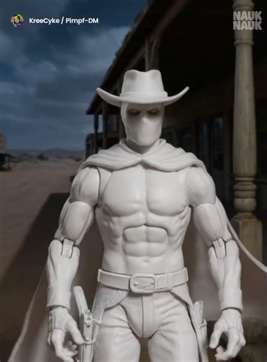 PHANTOM RIDER: WESTERN VIGILANTE! 🤠👻 #Shorts #NaukNauk #AiAnimation