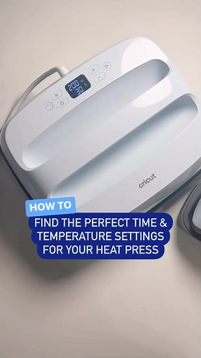 Cricut on Instagram: "Have you used our Cricut Heat App? Pair it with your Cricut EasyPress 3 or Hat Press to get the perfect time and temperature settings sent to your heat press. 👌 Have a different heat press? Visit our Heat Guide online at Cricut.com/heatguide to look up the suggested settings for your project."