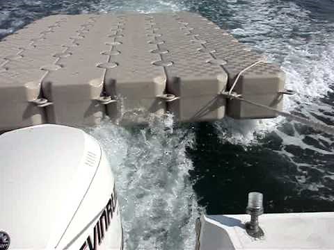 Towing a Floating Cube Dock