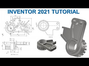 Inventor 2021 Tutorial #202 | 3D Model Basic Beginners