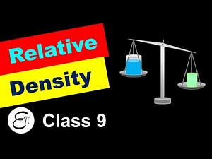 Relative Density || for Class 9 in Hindi