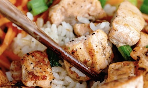 Quick, flavorful salmon rice bowl - East Idaho News