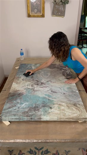 6.2K views · 130 reactions | This DIY thrift flip saved me hundreds of dollars! ️ This creative upcycle will give you a beautiful piece of artwork that doesn't break the bank. Check out the final results! #art #diy #painting #upcycle #decor | Annie Lynn | Facebook