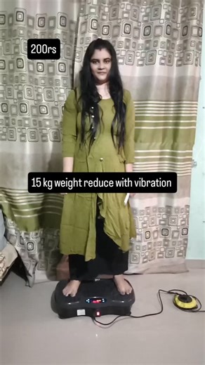 sonali kadu on Instagram: "15 kg weight reduce with vibration machine"