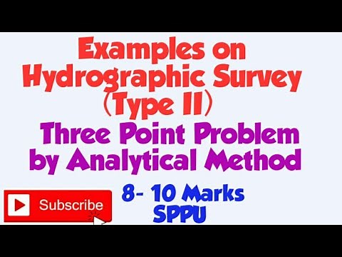 How to Solve example on the Three Point Problem by Analytical Method Type II in Hydrographic Survey